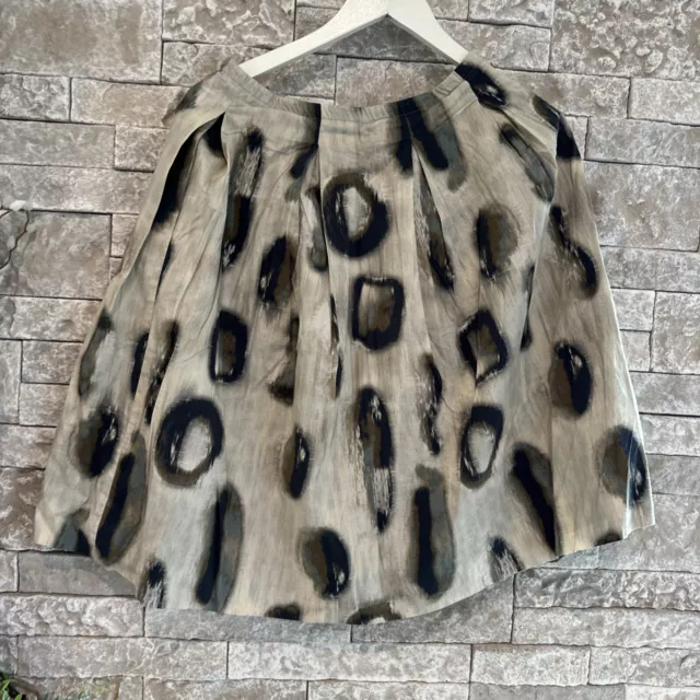Piazza Sempione Women’s Button Cotton Blend Skirt Size 42 IT 6US