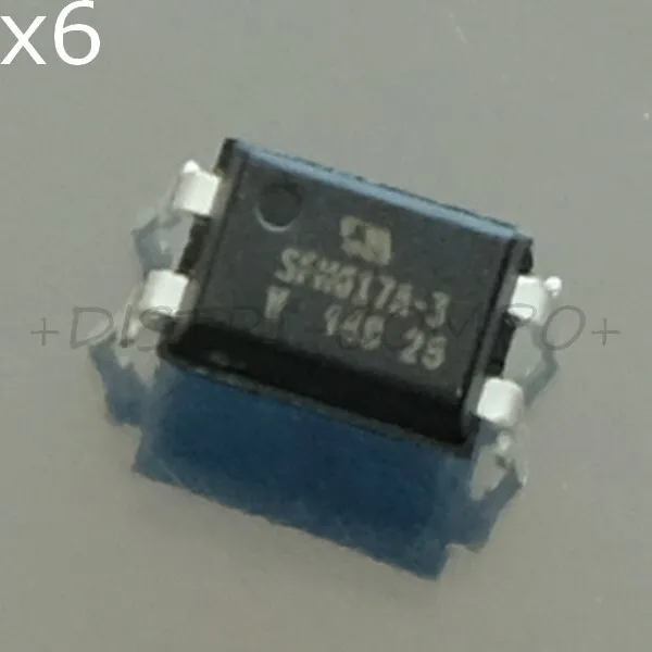 SFH617A-3 Optocoupleur sortie transistor DIP-4 Vishay RoHS (lot de 6)