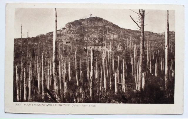 cpa view of Hartmannswillerkopf Alsace war 14-18