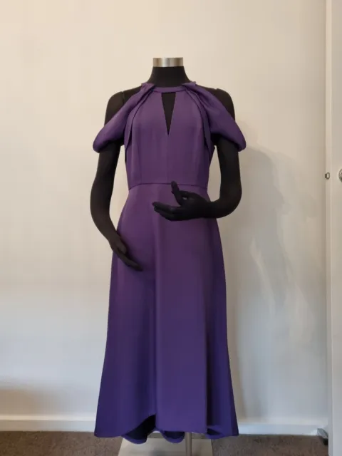 BCBG MAXAZRIA GOWN Dress Sz 8 Fits 10 Also Purple Drop Hemline EUR 105 ...