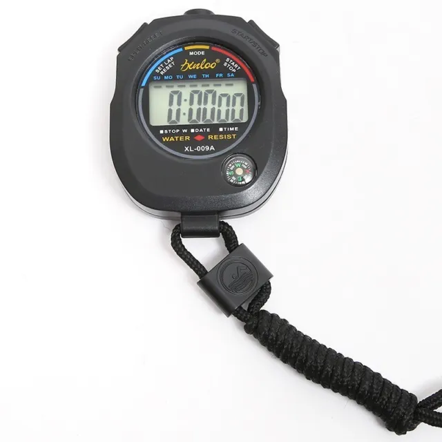 2X Handheld Stop watch Digital Chronograph Sports Counter StopWatch Timer Alarm 3
