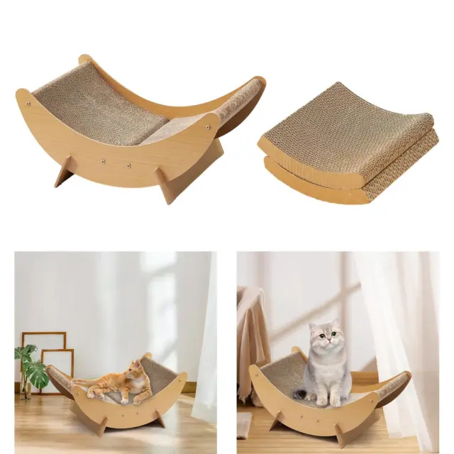 Cat Scratcher Cardboard Lounge Chair Grinding Claw Pet Sleeping Bed Indoor Cats