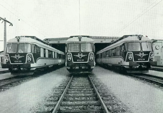 "Alte Foto-AK"- Lokomotiven 4010 Städteschnellzüge in der Zugförderung Wien-Süd