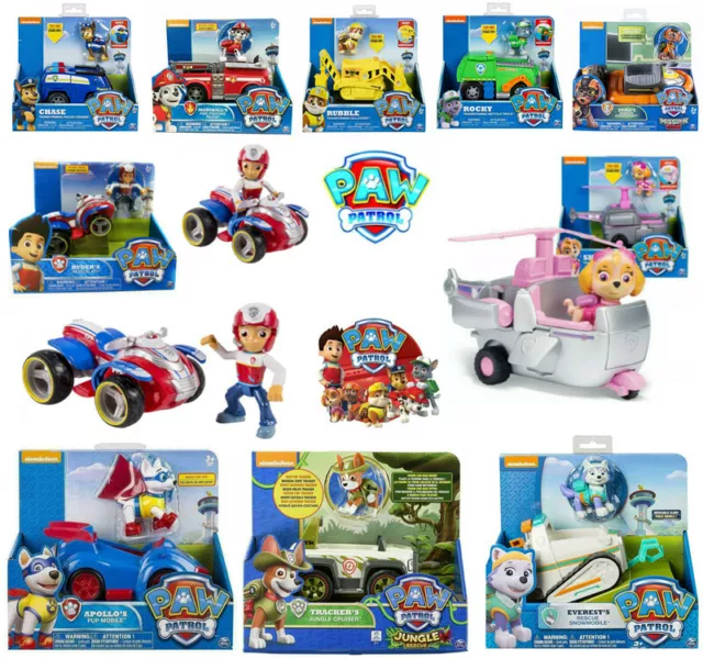 Paw Patrol Transforming Vehicle Action Figures Kid Child Police Playset Toy Gift