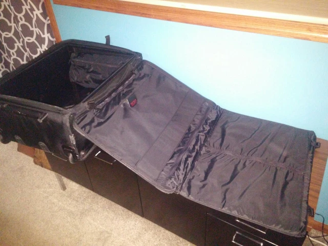 Used Tumi Black Ballistic 26" Wheeled Suitor Suitcase With Extra Bag Strap 10