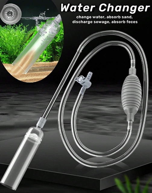 AQUARIUM WATER CHANGER Pump Fish Tank Sand Cleaner Siphon Pipe Syphon