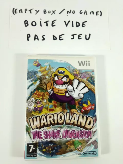 WII VF  BOITE VIDE Wario Land The Shake Dimension PAS DE JEU  Envoi rapide suivi