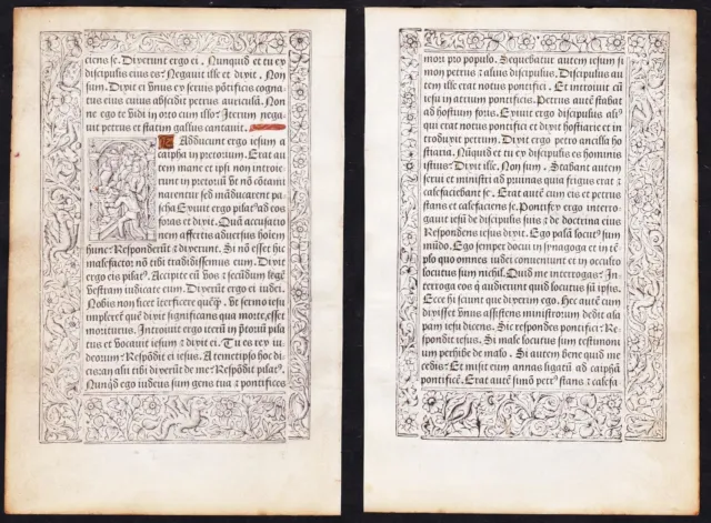 Libro Of Hours Livre D'Heures Incunable Paría Pigouchet 1490