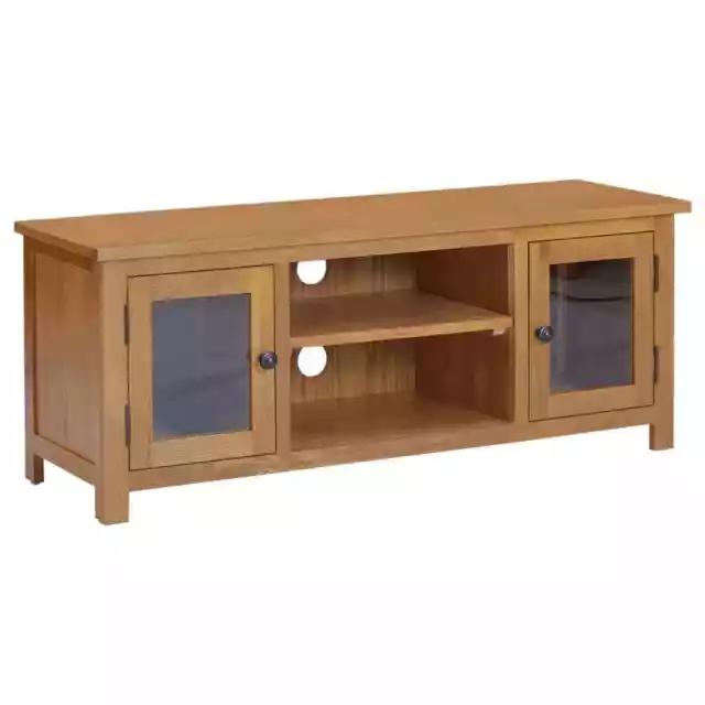 Meuble TV 110x35x44 cm Bois de chêne massif vidaXL