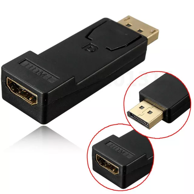 1080P DisplayPort DP Male to HDMI Female Adapter Converter Connector For HDTV PC