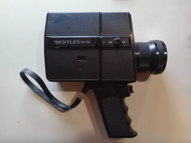 Vintage Bentley Super 8 Movie Camera BX-720 Untested  Missing Battery Cover