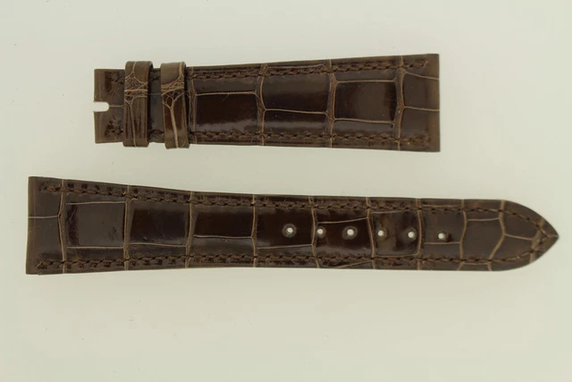 PATEK PHILIPPE BRACELET pour montre cuir brun 21 mm (40073) EUR 230,00