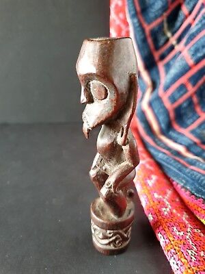 Old Borneo Dayak Miniature Tribal Carving  …beautiful collection piece 2
