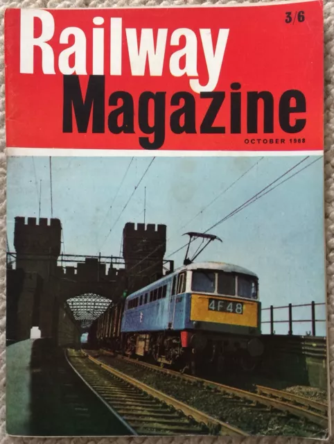 Vintage Collectable Railway Magazine October 1968