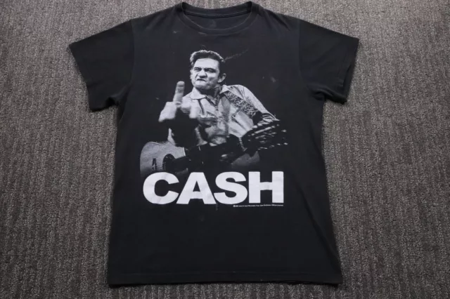 Johnny Cash Iconic San Quentin Prison  T-Shirt Women's Small Grunge Thrashed