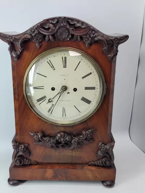 Antique Georgian Twin Fusee Bracket Clock 2