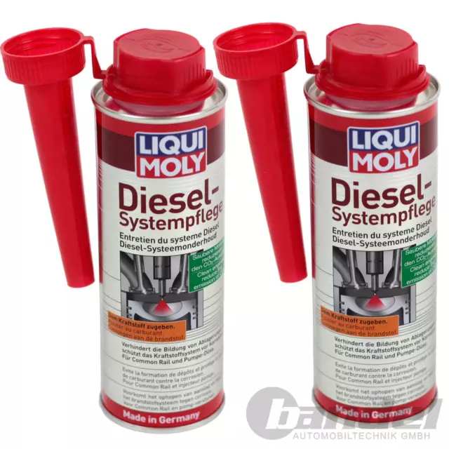 2x 250mL LIQUI MOLY 5139 SYSTEMPFLEGE DIESEL REINIGER ZUSATZ KRAFTSTOFFADDITIV