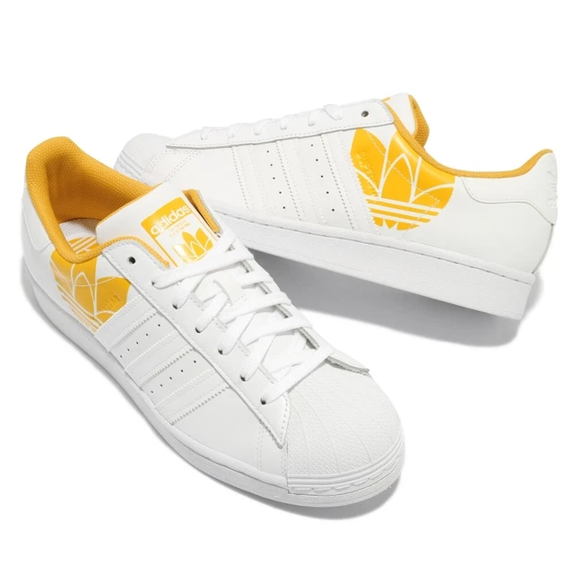 Adidas Superstar FY2825 Baskets Basses Blanche/Moutarde 39 1/3 EUR/ 6 UK/ 6,5 US