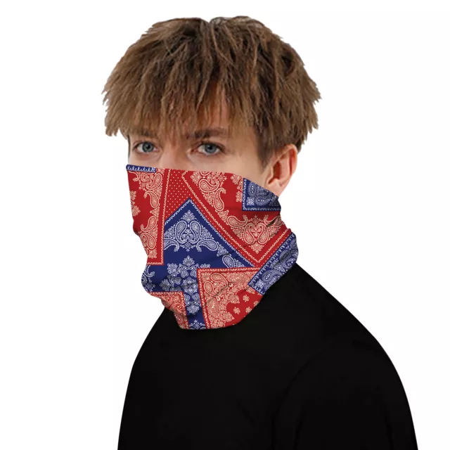 Men Women Bandana Cycling Face Cover Unisex Face Mask Neck Tube Scarf 3