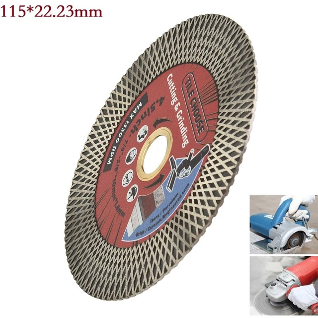 Lame diamantate versatili 115 mm perfette per piastrelle marmo granito per tagli