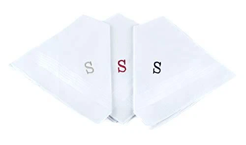 Monogrammed Handkerchiefs for Men - Soft Hankies for Men + Great Monogrammed ...