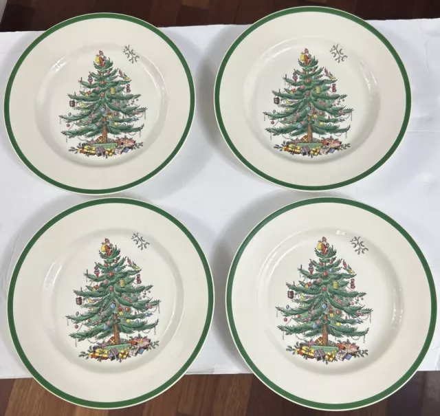 Spode England S3324 S Christmas Tree Dinner Plates