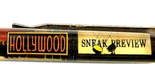 Tinseltown Floaty Pen Moving Hollywood Sign Movie Preview Crowd Flood Lights