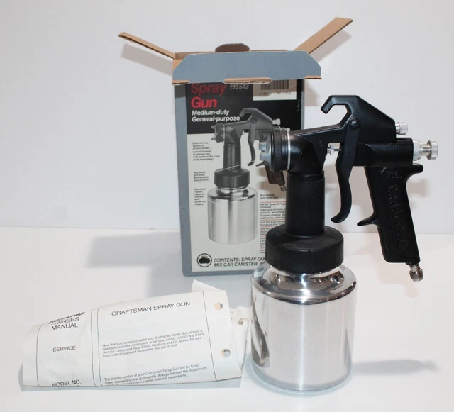 NEW CRAFTSMAN PAINT Spray Gun Medium Duty Model 915513 Vintage NOS NIB