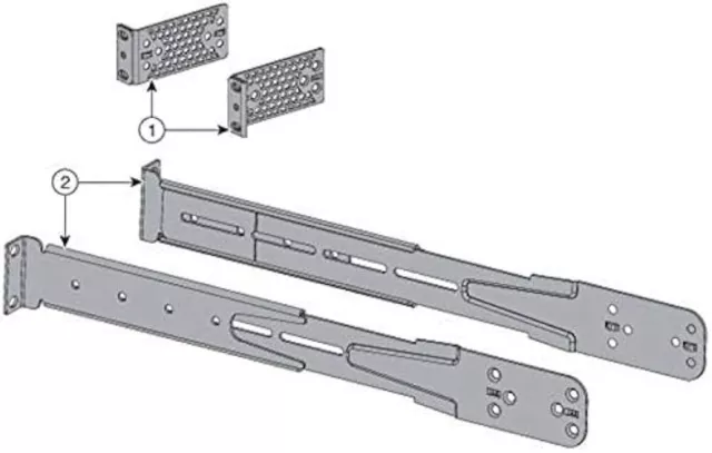 Cisco C9500-4PT-KIT Extension Rails and Brackets for Four-Point mounting