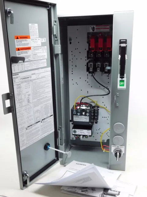 NEUF ! Démarreur combo fusible Siemens 17DSB92NF10 Three 3 Phase 30A Nema 1 PO