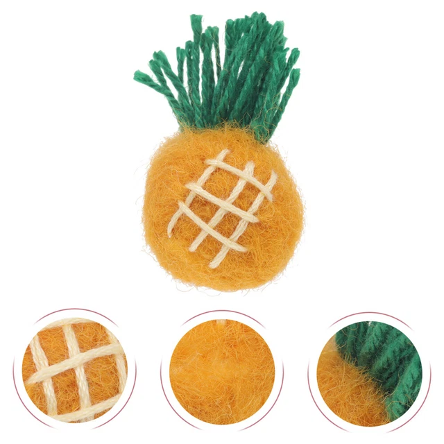 10 piezas Ornamento de pompones de pelotas artesanales de piña
