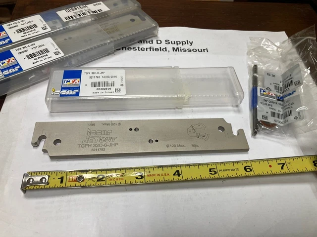 Iscar 2302506, TGFH 32C-6-JHP, Double End, Neutral Indexable Cutoff Blade
