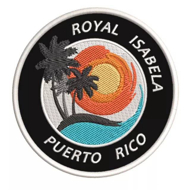 Royal Isabela Puerto Rico Souvenir Patch 3.5" Embroidered DIY Iron-On Applique 2