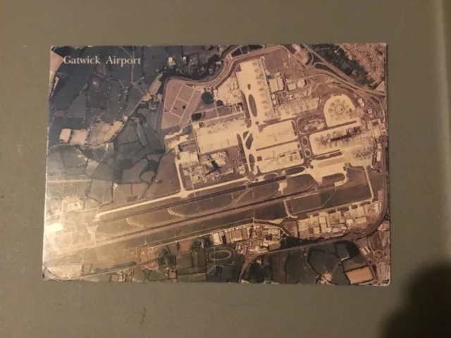 Aerial View London Gatwick Airport (LGW) ) - Airport Postcard
