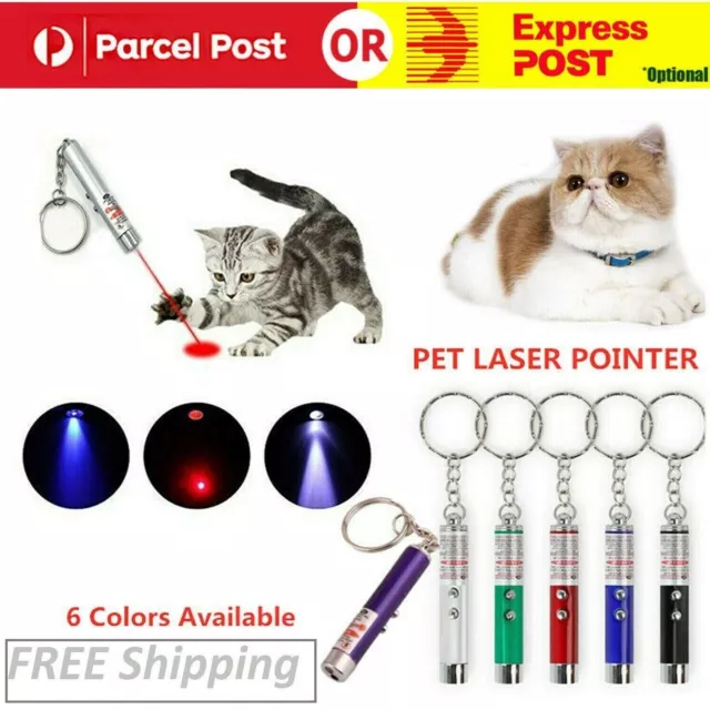 Mini Cat Dog Pet Toy Red Laser Light LED Pointer Pen Lazer Interactive Training