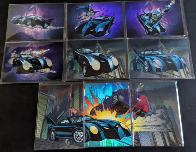 "MINT" 2012 DC Batman the Legend 9 Card Batmobile Chase Set Cryptozoic