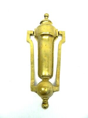 Vintage Metal Solid Brass Urn Shaped Front Door Knocker Architectural Hardware