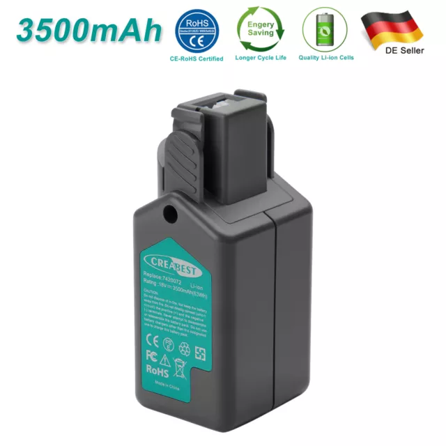 18V 3500mAh Li-ion Akku für Wolf Garten Li-ion Power Pack 3 7420072 7420096 GTB