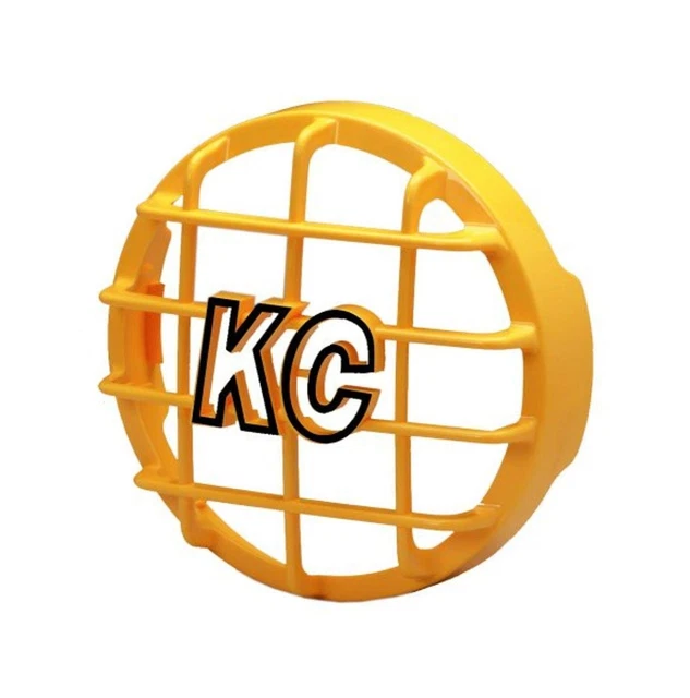 KC HiLiTES 7213 6" Yellow ABS Stone Guard - Single Guard Black Logo