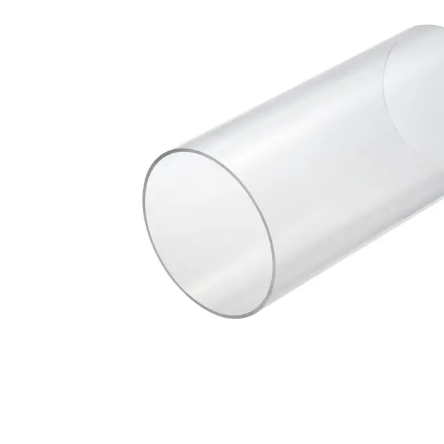 Acrylic Pipe Clear Rigid Round Tube 125mm ID 130mm 5" OD 10" for Lamps