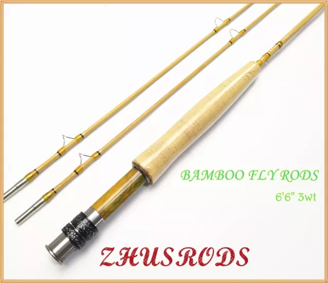 VINTAGE ANTIQUE 3 Section Bamboo Cane Fishing Rod Pole Norton