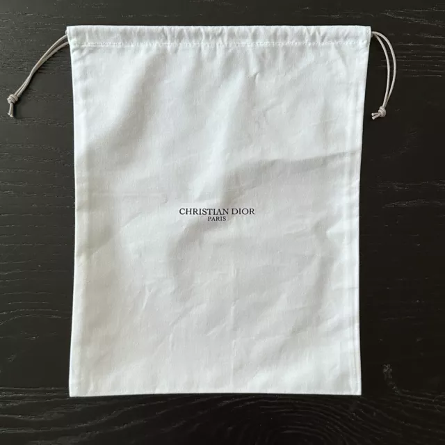 Authentic Dior Medium Canvas Draw String Dust Bag for gifts L 11.25 x H 9"