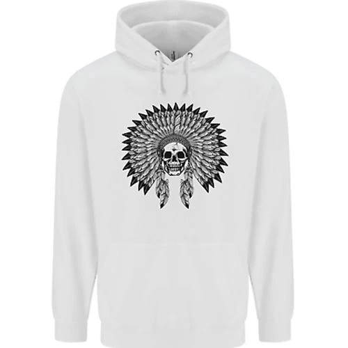Indian Skull Headdress Biker Motorcycle Childrens Kids Hoodie