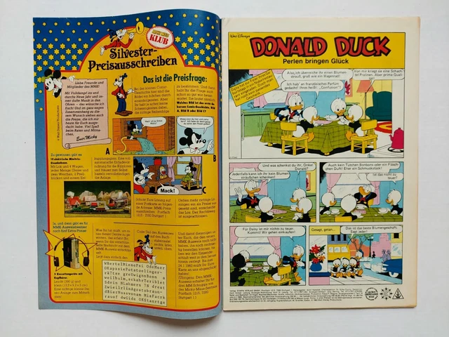 Ehapa - Micky Maus Nr. 1 / 05.01.1982 - Top Zustand / Z1-2 mit Beilage & Schnipp 2