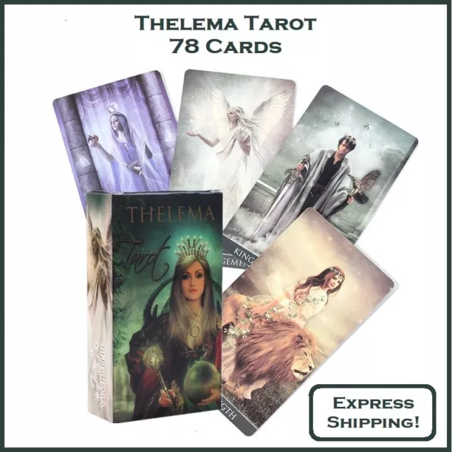 Thelema Tarot 78 Cards Tarot Deck Oracle English Version Game Card New