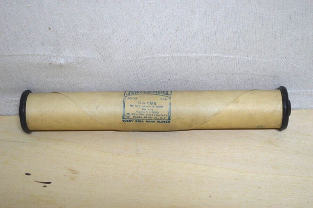 Jewel Word Piano Roll 4358 Maybe By Turk Snyder & Ahlert Fox Trot 1924