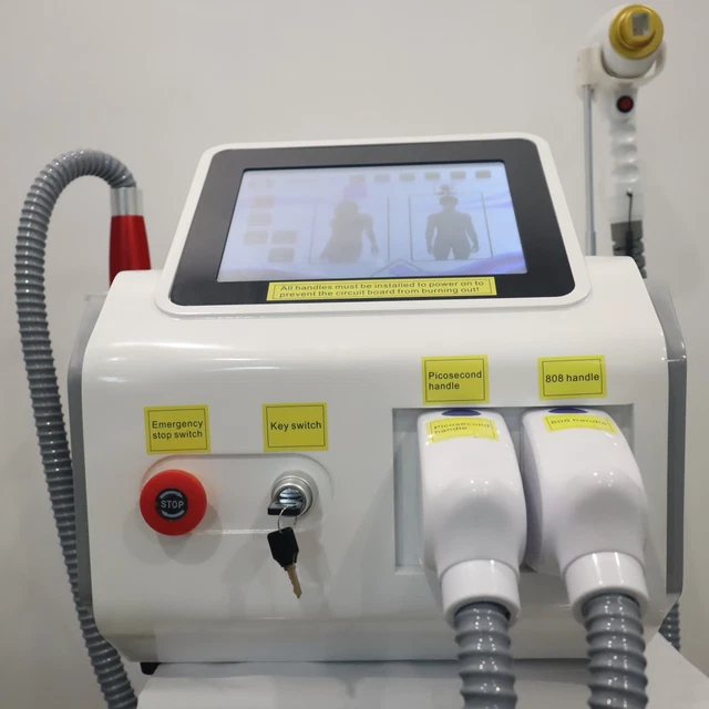 Macchina rimozione tatuaggi laser a diodi 2 in 1 808 nm picosecondi