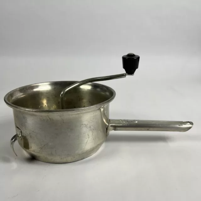 Molino de alimentos vintage Foley 7" n.o Acero inoxidable 101 2 Qt. Colador de búsqueda Masher