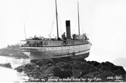 Princess May Ship Wrecked Sentinel Island Alaska AK Reprint Postcard Princess May Ship Wrecked Sentinel Island Alaska AK Reprint Postcard