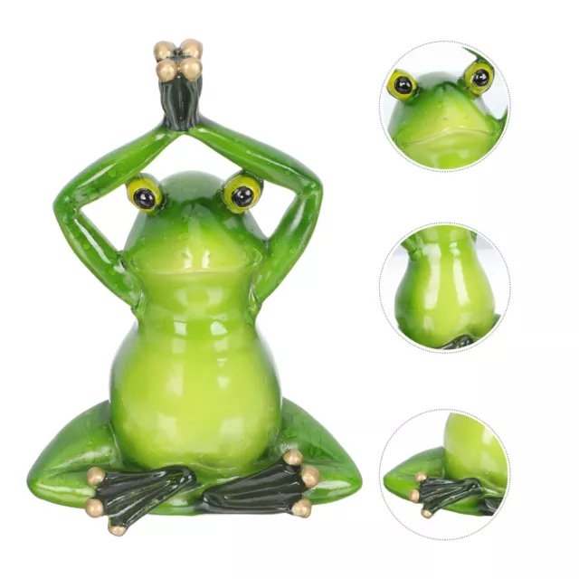 Retro Decor Animal Yoga Figurine Frog Ornaments Home Decoration Decorate